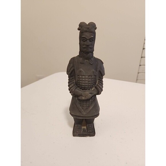 Terracotta Chinese Warrior Statue Army Terra Cotta Asian Soldier 6" - Picture 1 of 11